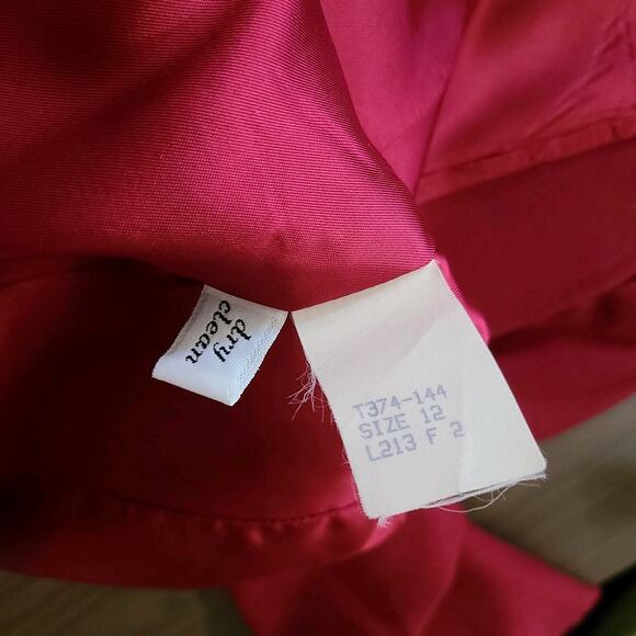 Pendleton Women's 100% Virgin Wool Skirt Blazer Set Maroon Red Vtg Size 12 - Picture 10 of 14